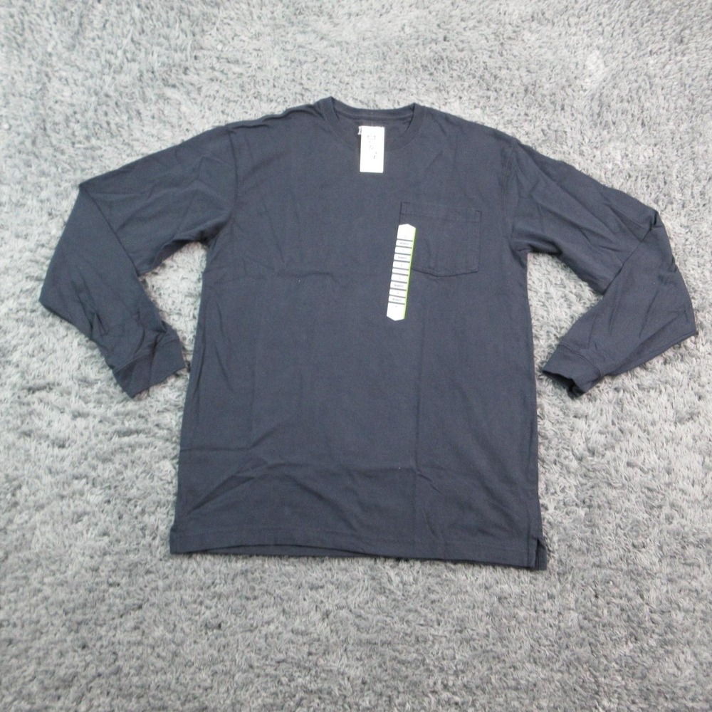 Duluth Trading Co. Shirt Mens S Blue Longtail Long Sleeve Pocket Tagless NWT